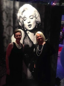 Sarah and Carey at the London private view of Julien’s Marilyn Monroe Auction in December 2015