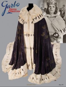 The coronation robe worn by Greta Garbo in Queen Christina (1933)