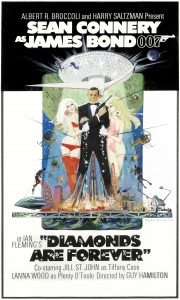 Original concept poster artwork for Diamonds Are Forever (1971)